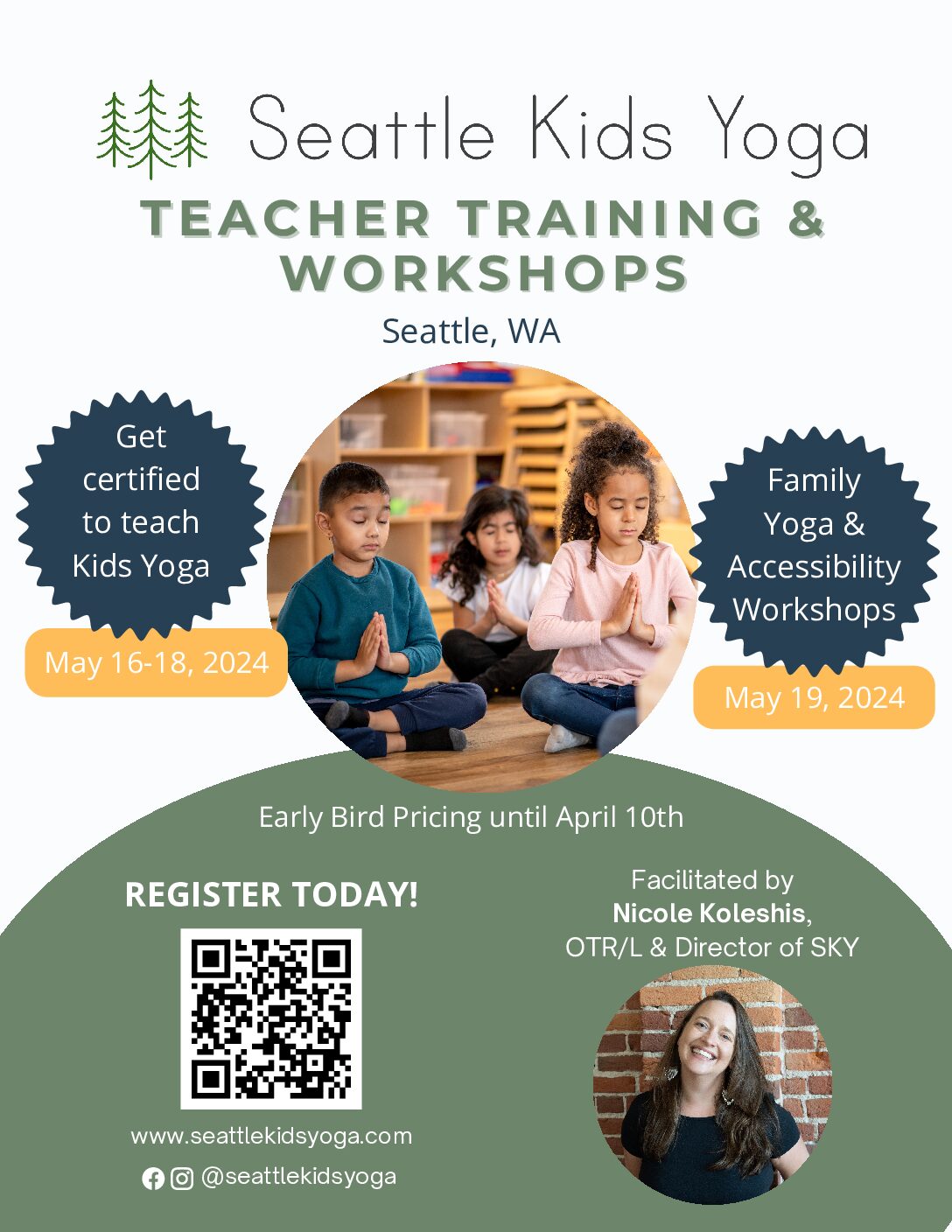 Seattle Kids Yoga: Teacher Trainings and Workshops May 16-19!